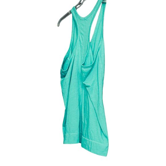 OLD NAVY ACTIVE TANK TOP, WOMENS, L, TEAL BLUE, RACERBACK, COTTON/POLYESTER - Picture 7 of 12